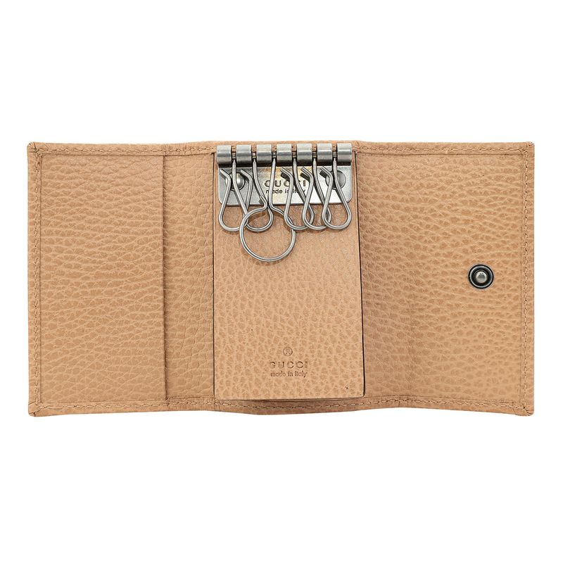 Gucci Key Case GG Marmont Rose Beige