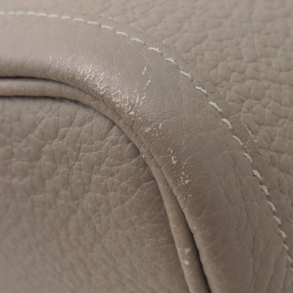 Hermes Tote Bag Garden Party PM Country Griasphalt Silver Hardware Glazed D