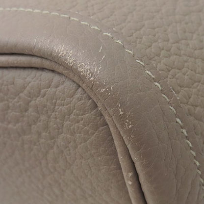 Hermes Tote Bag Garden Party PM Country Griasphalt Silver Hardware Glazed D