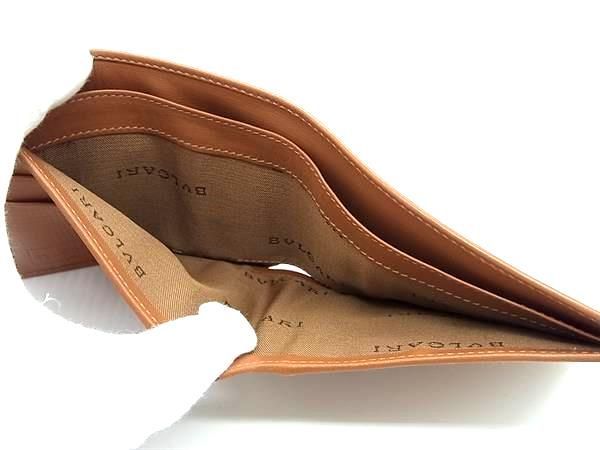 Bvlgari Bvlgari Wallet Billfold Card Holder Men's Women's Brown Bm1953