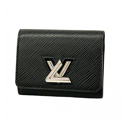 Louis Vuitton Epi Portefeuille Twist Compact M64414 Noir Men's Trifold Wallet