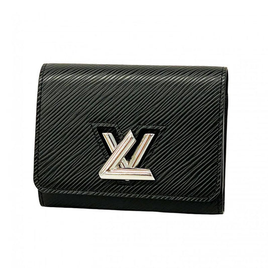 Louis Vuitton Epi Portefeuille Twist Compact M64414 Noir Men's Trifold Wallet