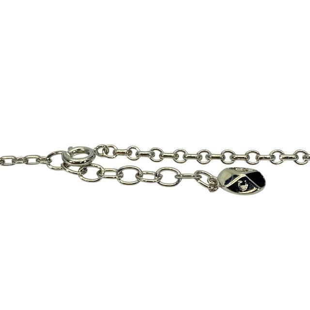 Christian DIOR Necklace Jewelry Accessories Small Metal Silver Multicolor