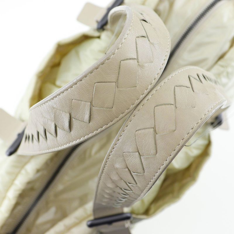 Bottega Veneta Bottega Veneta Spinnaker Intrecciato Nylon Gold Beige Women's