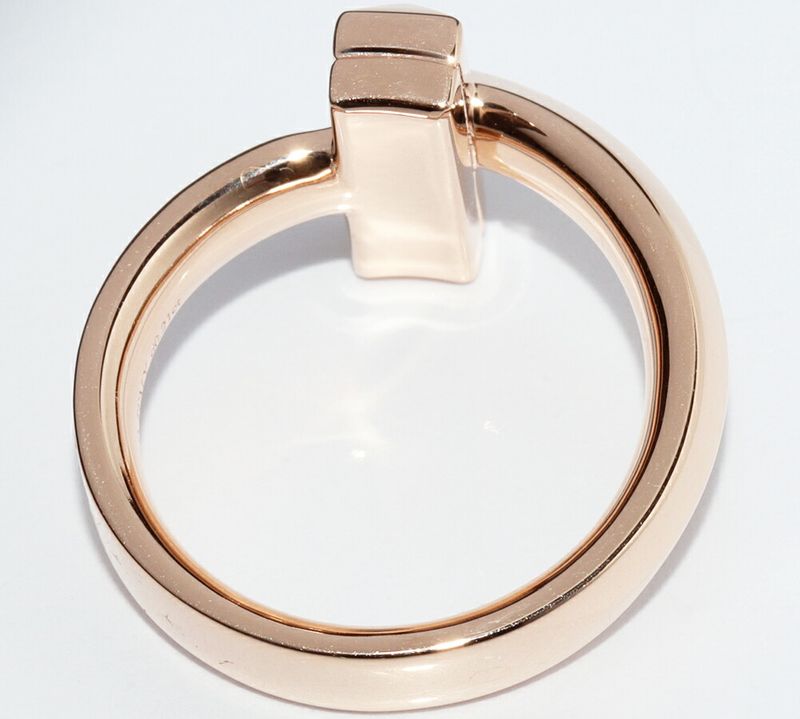 Tiffany & Co Ring 18K Pink Gold Diamond 021ct T One Ring Width 45mm (018in)