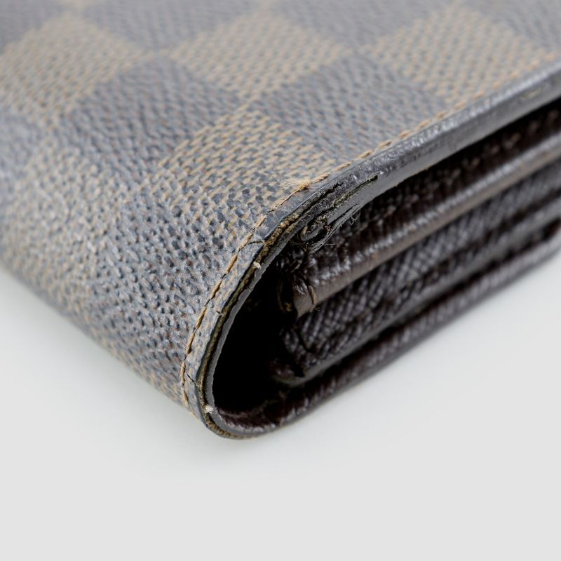 Louis Vuitton Pochette Portmonnais Cles Di N61724 Damier Canvas Brown Ca0015