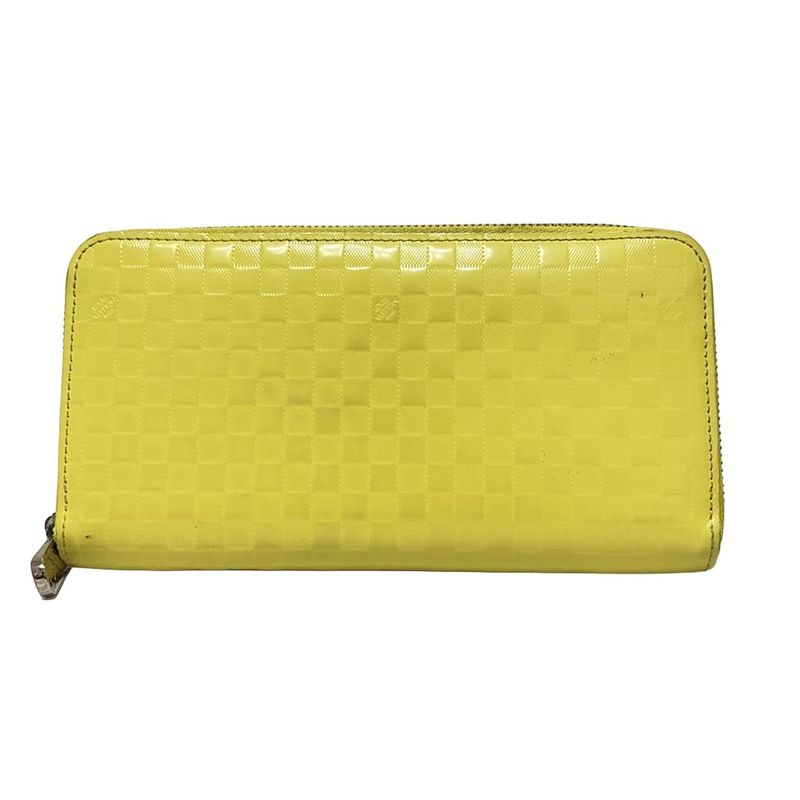 Louis Vuitton Long Wallet Damier Faceted Zippy Wallet M94401 Jeanne Leather