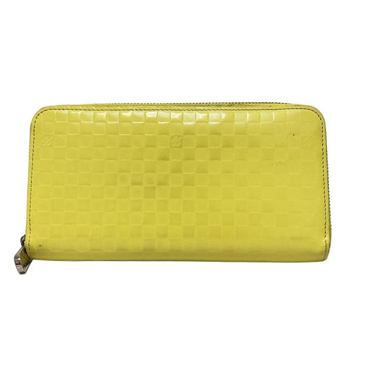 Louis Vuitton Long Wallet Damier Faceted Zippy Wallet M94401 Jeanne Leather