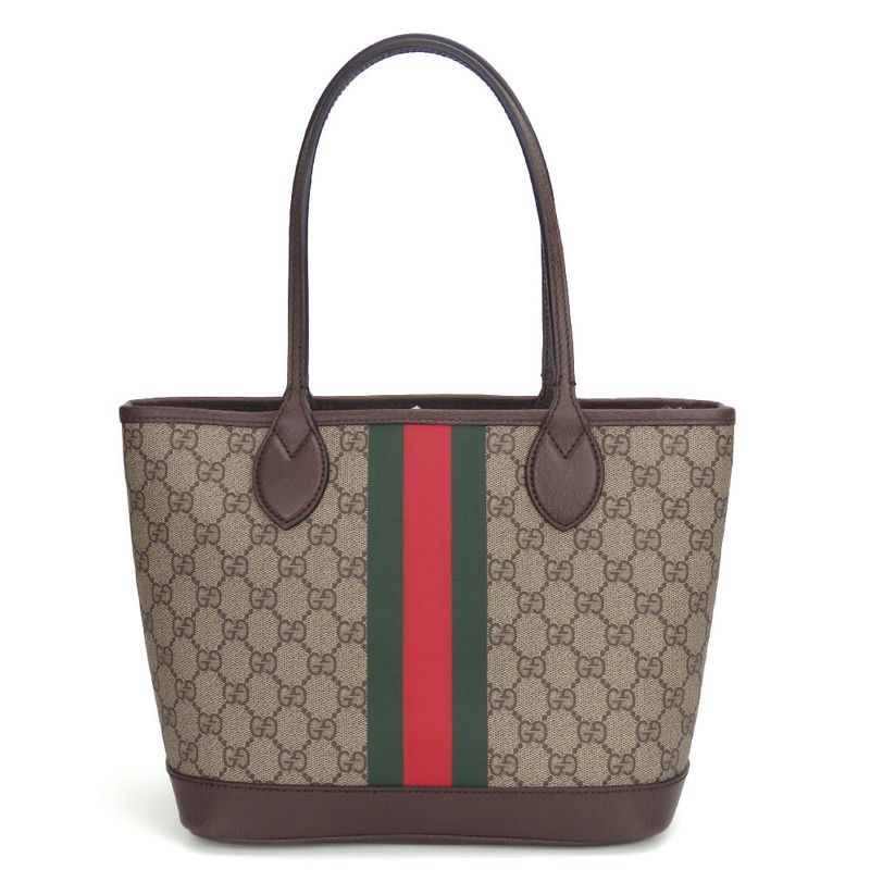 Gucci Tote Bag Ophidia 726762 Sherry Line Small Tote GG Supreme Canvas Beige