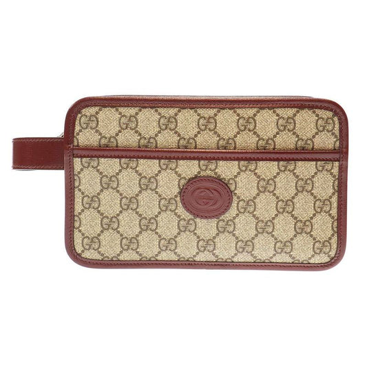 Gucci Interlocking Travel Case Second Bag 625764 Beige