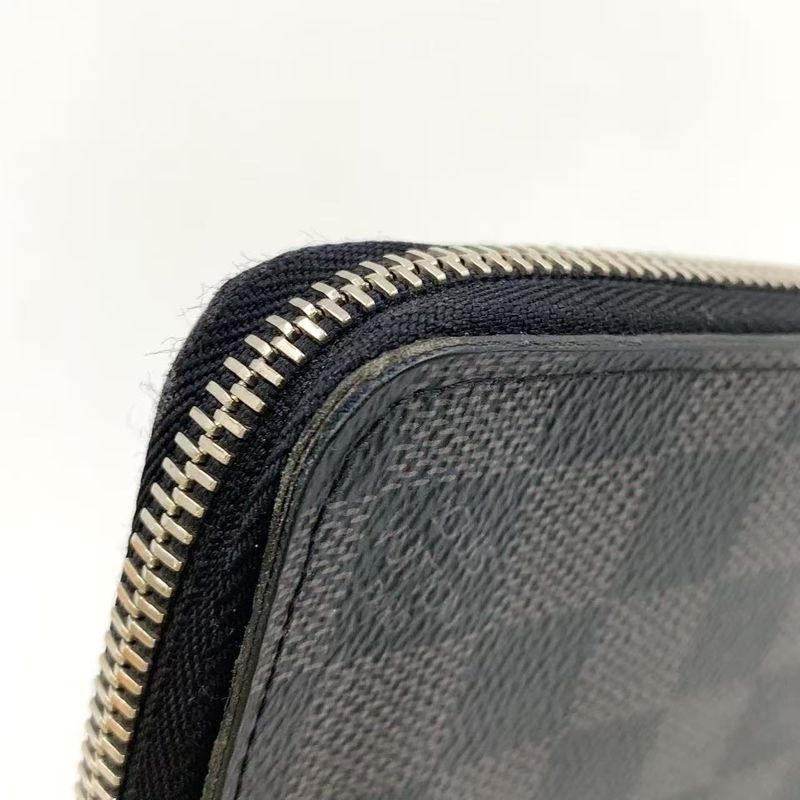 Louis Vuitton Zippy Wallet Vertical Damier Graphite Damier Graphite PVC Black