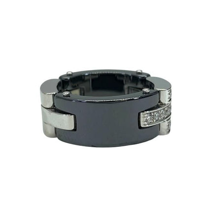 Cartier Maillon Panthère Ring A Jewelry 18K White Gold Diamonds 20 Diamonds