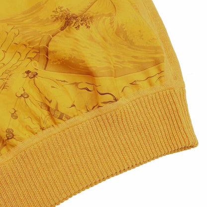 Hermes Twill Raine Silk Linen Sleeveless Knit Top Yellowish 34