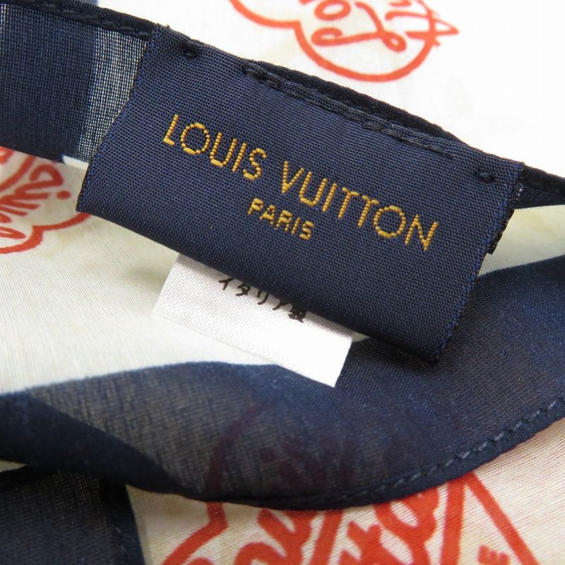 Louis Vuitton Virgil Abloh NIGO Collaboration Handkerchief Bandana Heart