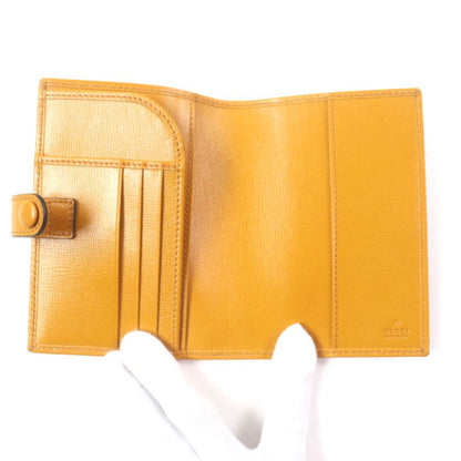 Gucci G724562 GG Supreme Interlocking G Leather Use Passport Case Orange Beige