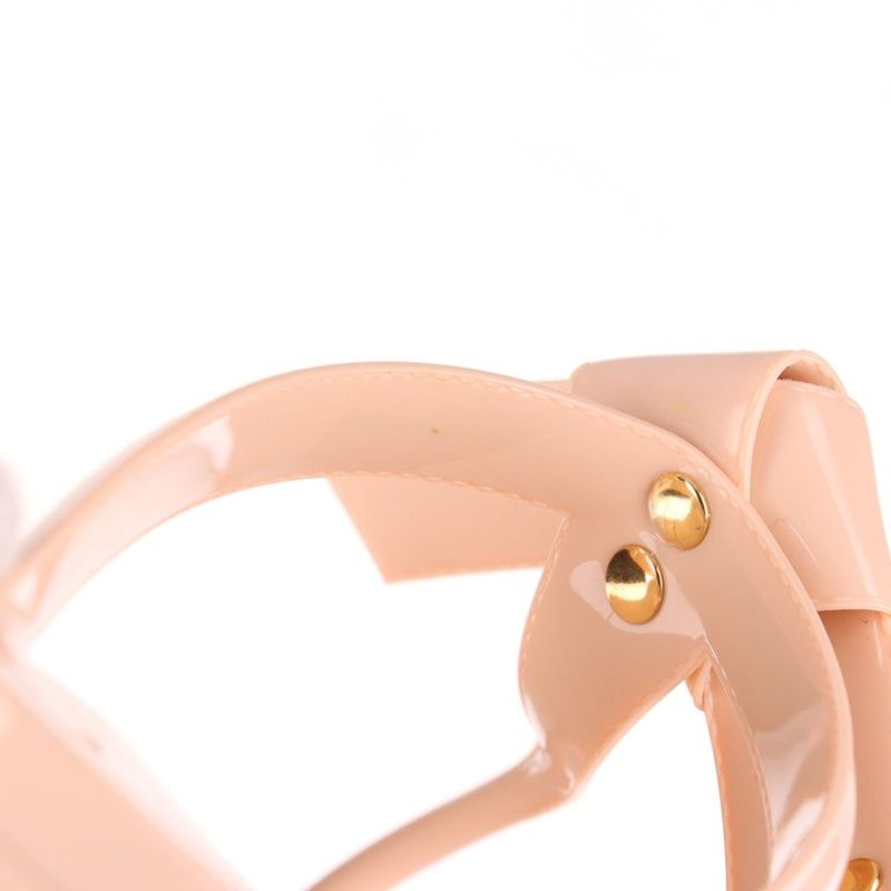 Louis Vuitton Sea Star Line Flat Thong Rubber Flip Flops Women's 36 Pink Beige