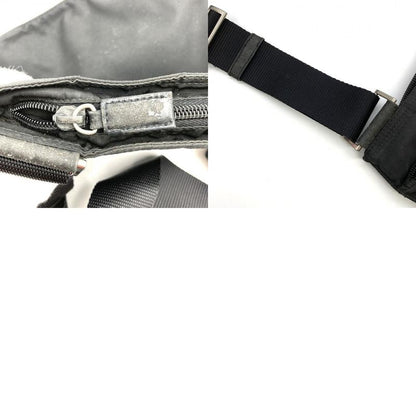 Prada Crossbody Shoulder Bag Black Nylon Triangle Logo Triangle Logo Women Men