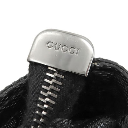 Gucci Shoulder Bag GG Imprime Shoulder Bag PVC Black Silver Hardware Black