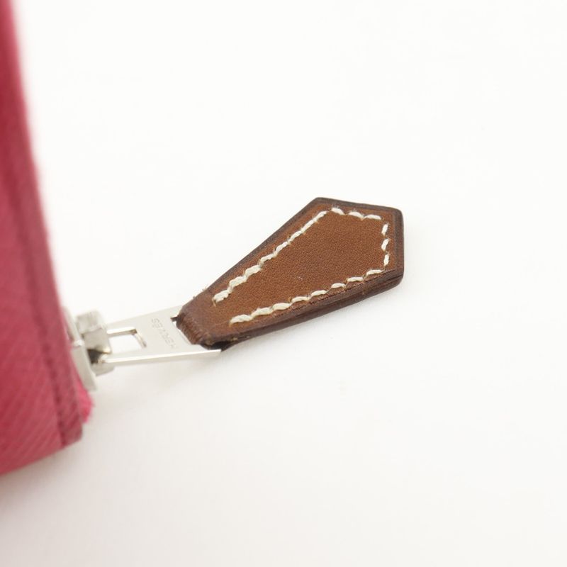 Hermes Azap Long Silk-in Vaux Epson Rose Mexico Pink A Women's Long Wallet