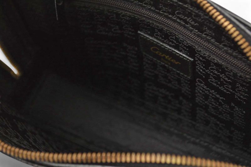 Cartier Clutch Bag Pasha Line Cartier Vintage Men's Second Bag L1000208 Leather