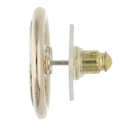 Chanel A22C Coco Mark Circle Earrings Women