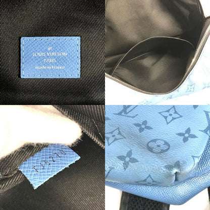 Louis Vuitton Backpack Sac Discovery Backpack PM M30747 Taiga Leather Denim Blue