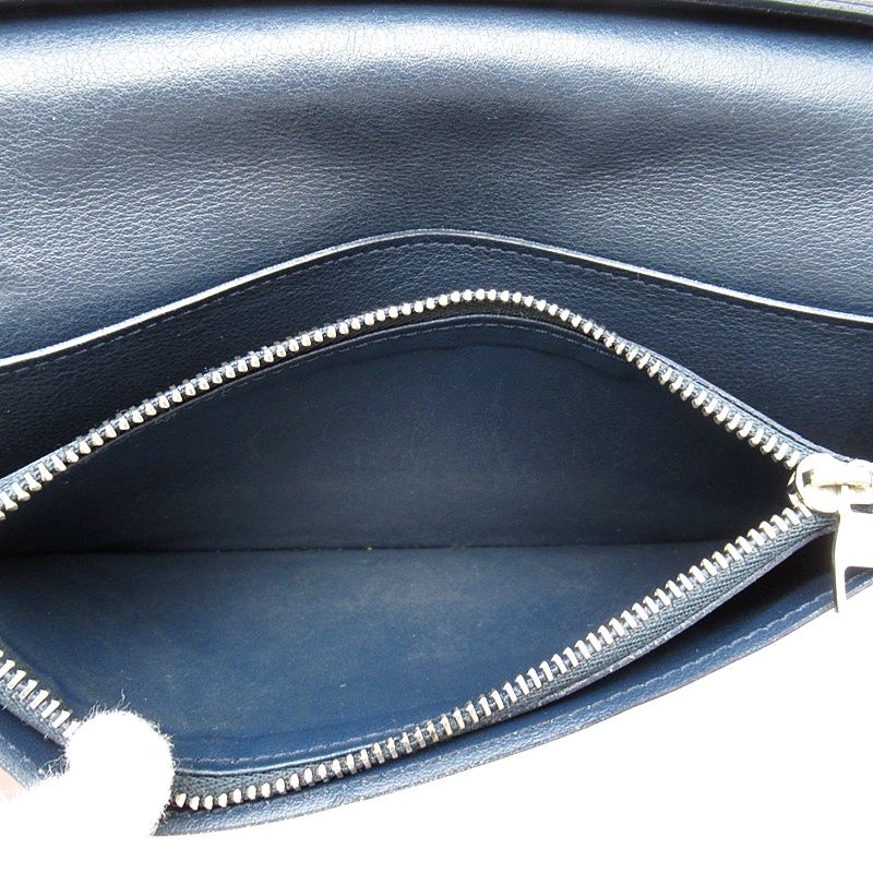 Louis Vuitton Portefeuille Brazza M58818 Taurillon Leather Men's Océan