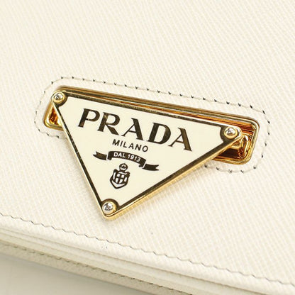 Prada 1bp006 Chain Wallet Saffiano LUX Saffiano Leather Women