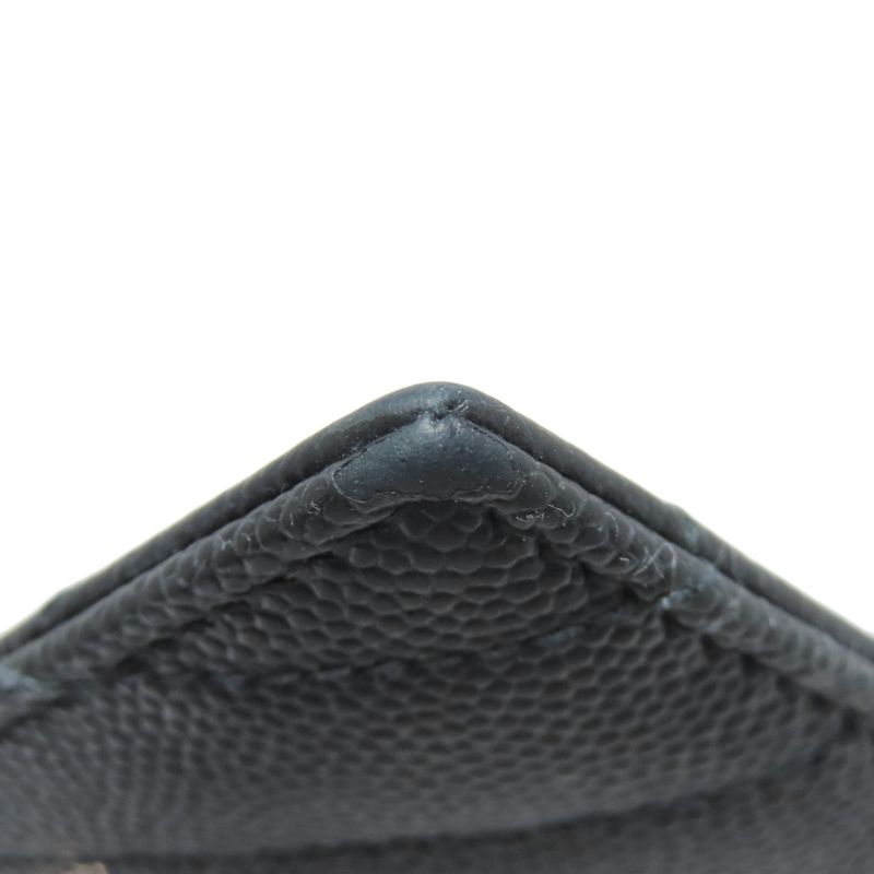 Saint Laurent V-stitch Logo Card Case Calf Women