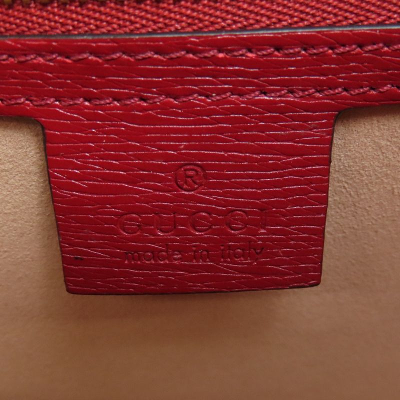 Gucci 524405 Sylvie GG Shoulder Bag Leather Women