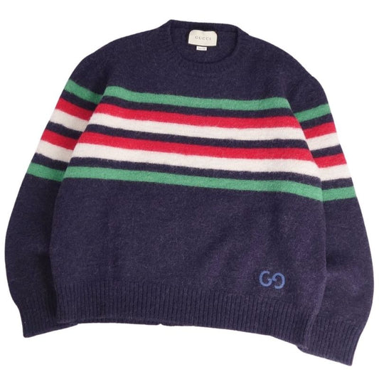 Gucci Knit Sweater Striped GG Pullover