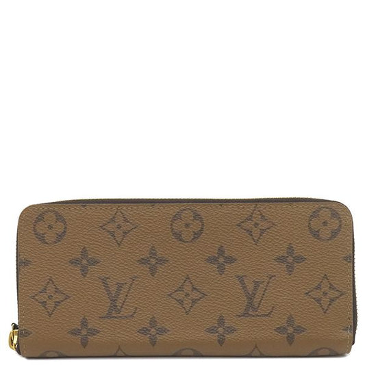 Louis Vuitton Long Wallet Portefeuille Clemence Monogram Reverse Canvas
