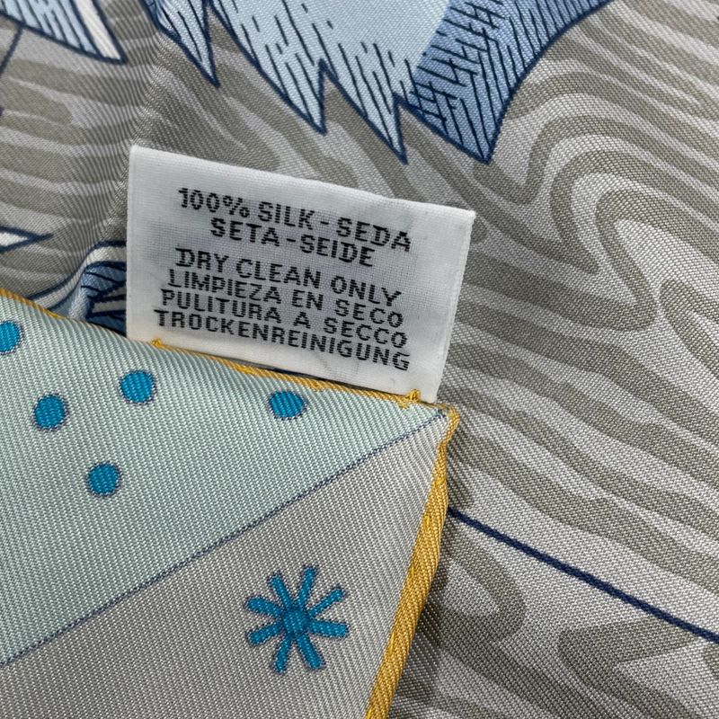 Hermes Carre 90 Le Premier Chant Song Of Beginnings Scarf Multicolor With Box