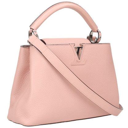 Louis Vuitton M94635 Capucines BB Taurillon Leather Magnolia Handbag Women