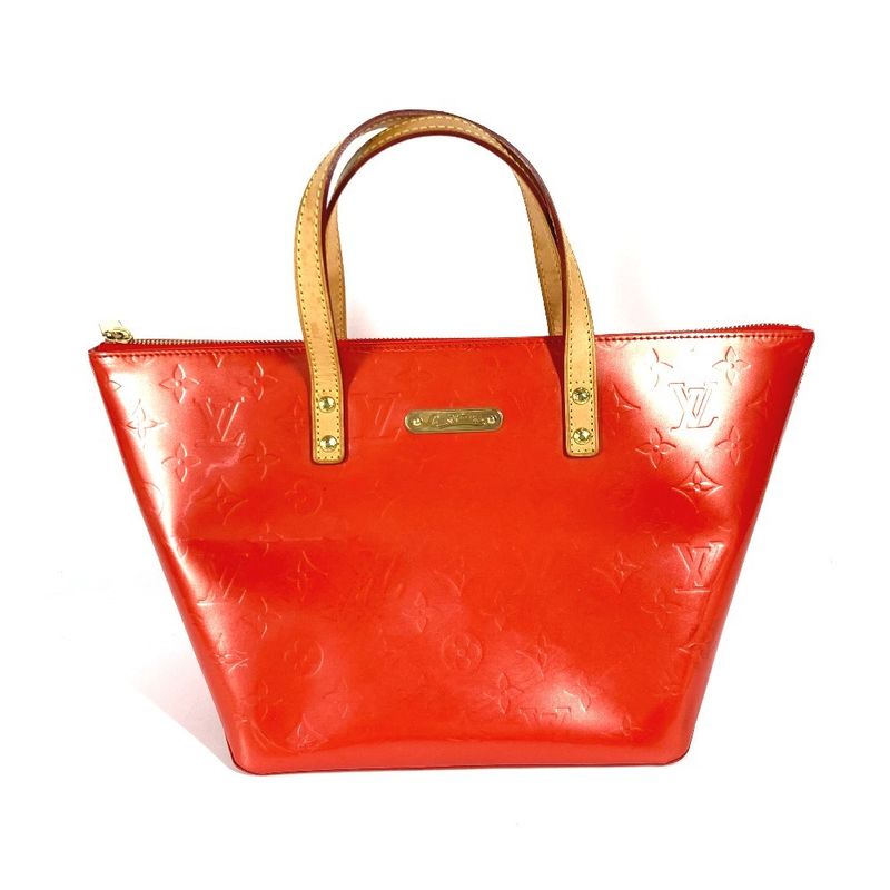 Louis Vuitton Tote Bag Bellevue PM M93670 Monogram Vernis Orange Sunset Orange