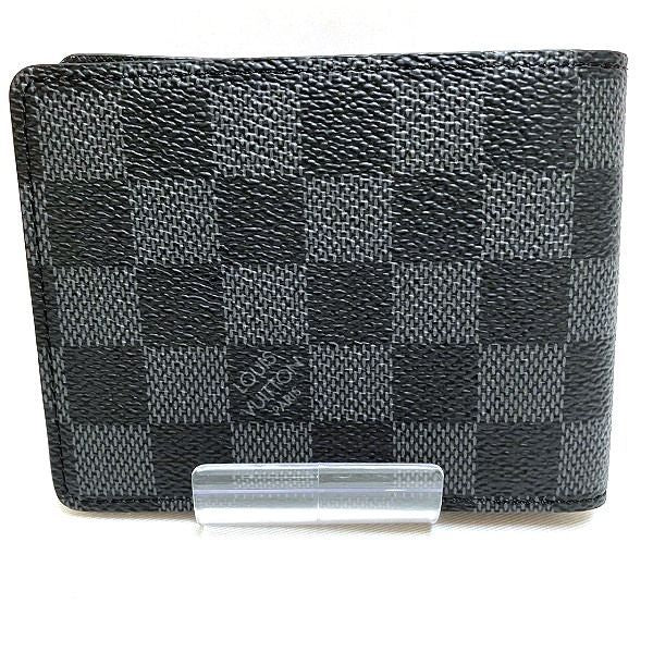 Louis Vuitton Damier Graphite Portefeuille Multiple N62663 Wallet Bifold Wallet