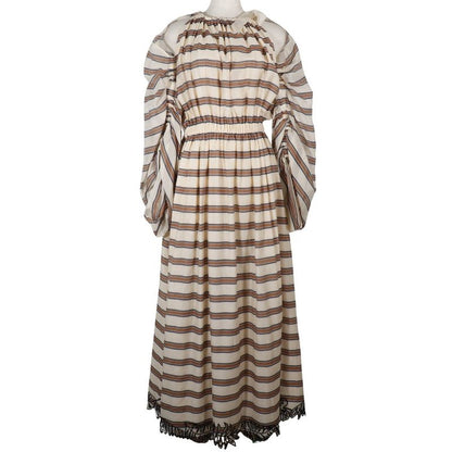 Fendi Cocktail Dress Fd9622 A38D Polyester And Polyurethane Beige Women Dress