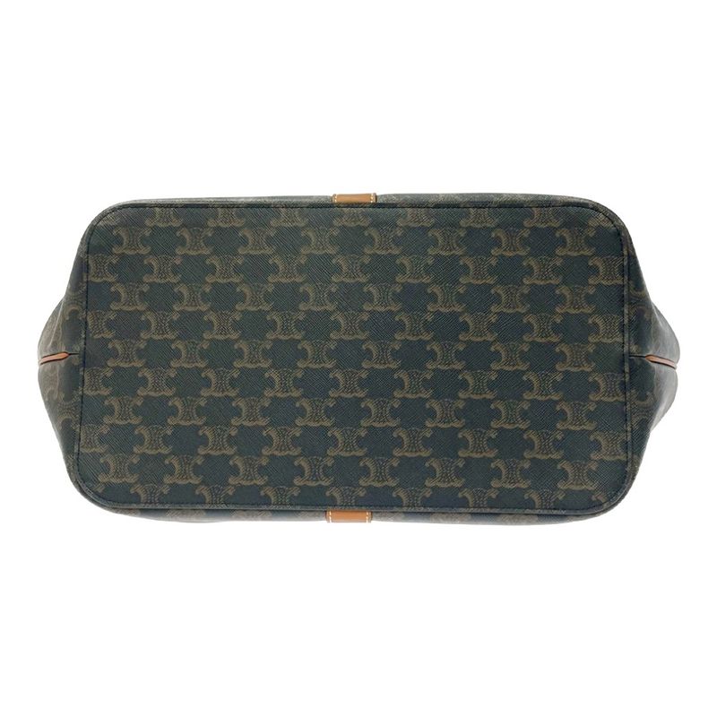 Celine Triomphe Canvas Medium Cabas Shoulder Bag Brown 408582 Shoulder Bag