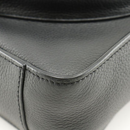 [dior] Christian Dior Saddle Mini Tote 2WAY Shoulder Bag Calf Black Ladies