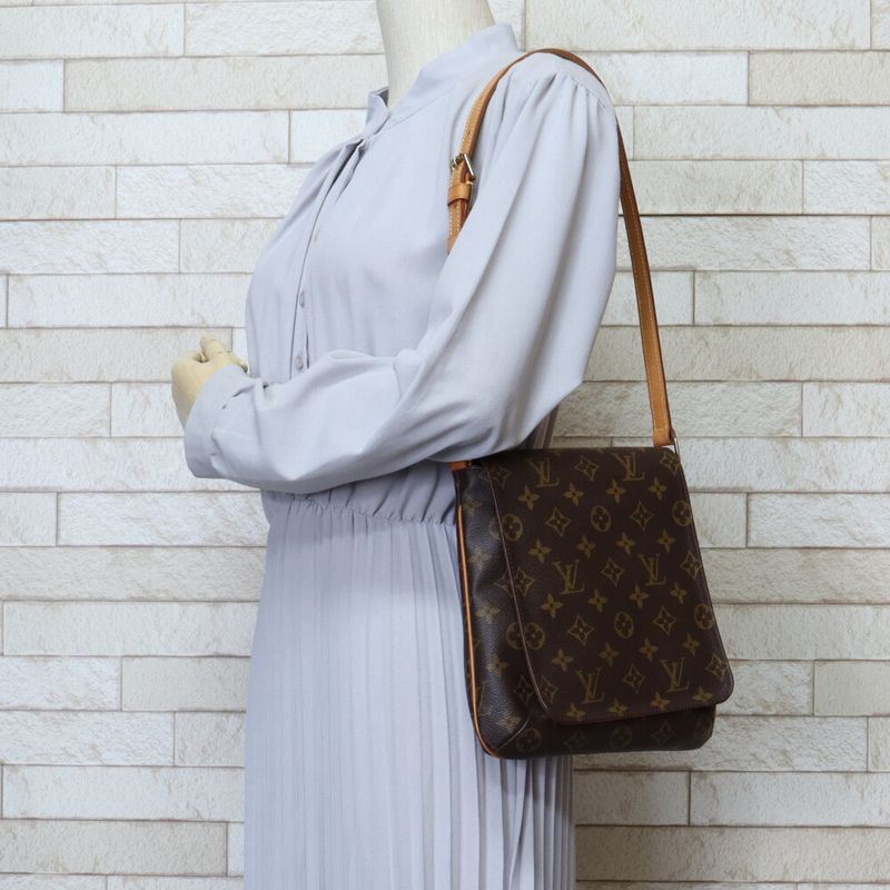 Louis Vuitton Musette Salsa Monogram Shoulder Bag Monogram Canvas M51258 Brown