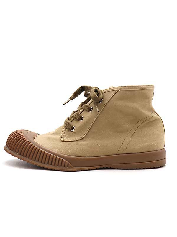 Prada 14ss Rubber Sole High Cut Sneakers Beige 6 4t 2708