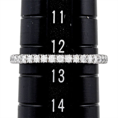 Cartier Etancel Full Eternity Ring With Diamonds #53 18K White Gold 19g