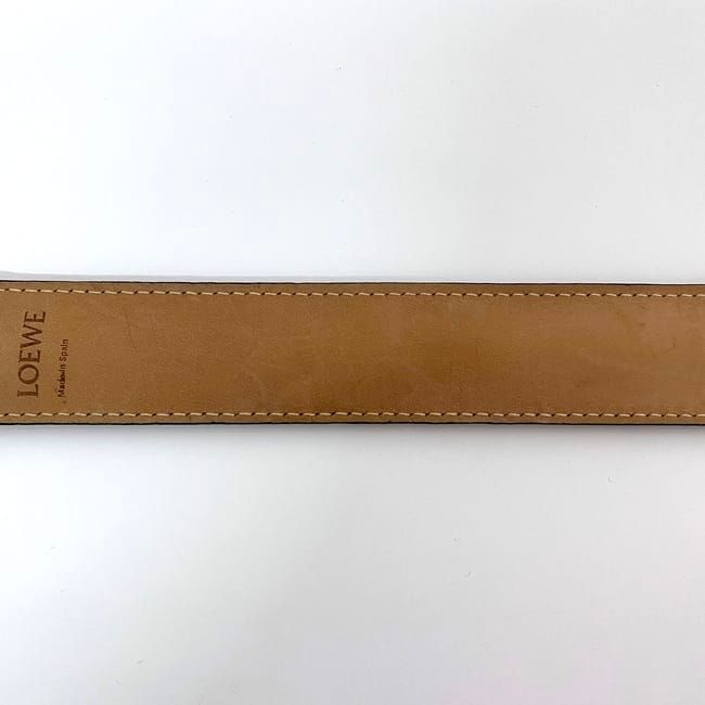 Loewe Bracelet Brown Anagram Excellent Condition Leather Preowned Loewe