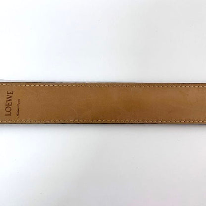 Loewe Bracelet Brown Anagram Excellent Condition Leather Preowned Loewe