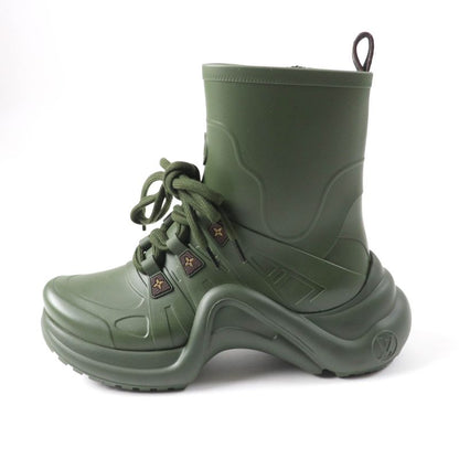 Louis Vuitton Arkwright Line Monogram LV Logo Lace-up Side Zip Rubber Rain