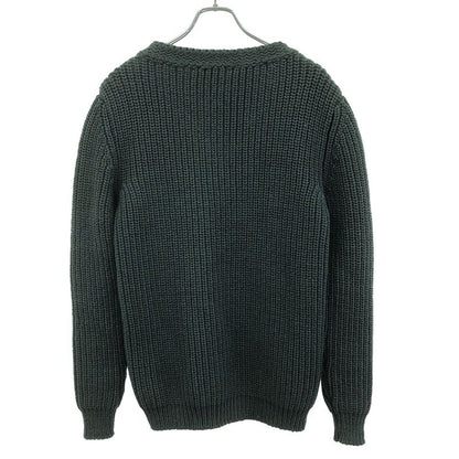 Balenciaga V-Neck Knit Sweater 279468 Green 38