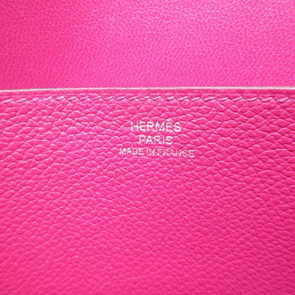 Hermes Dogon Long A Engraved (2017) Evercolor Rose Purple Wallet 1774 Hermes