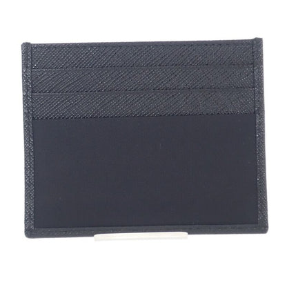 Prada Re-nylon X Saffiano Leather 2mc025_2dmh_f0002 Card Case Nylon Black