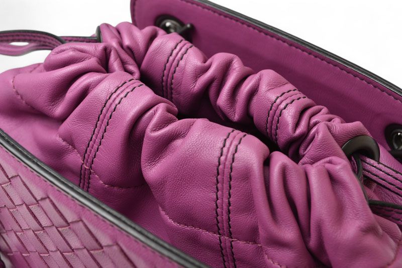 Bottega Veneta Handbag Shoulder Bag 2way Bottega Veneta Bag Drawstring Purple