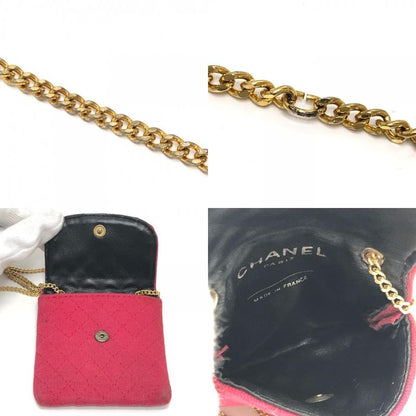 Chanel Shoulder Bag Coco Marc Matelasse Jersey Red